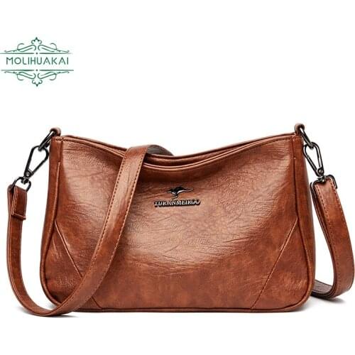 2021 New Quality Ladies Fashion Soft PU Leather Multifunctional Shoulder Bag Mini Trend Soft Leather Luxury Design Retro Style