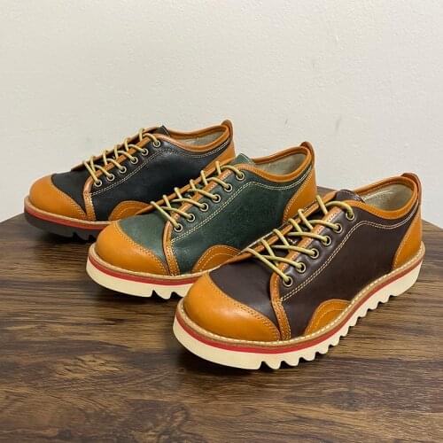 New Luxury Brand Handmade Vintage Men Casual Shoes High Quality British Dress Ankle Boots Tooling Desert Motorcycle Boots Unisex