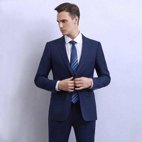 New Arrival (Blazer+Pants) Luxury Men Suit 2 Piece Set Fashion Boutique Groom Wedding Dress Mens Tuxedo Men Banquet Club Dress