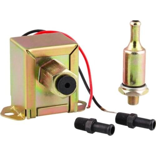 NEW-Electric Fuel Pump 12V 4-7Psi Universal Self Priming Heavy Duty Gas-Crude Oil In-Line In-Tank Electric Fuel Pump