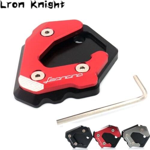 For Benelli Leoncino 500 Leoncino500 BJ500 BJ 500 Motorcycle CNC Kickstand Foot Side Stand Extension Pad Support Plate Enlarge