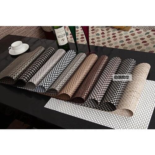 Simple And Practical Anti-scalding Insulation Table Mat Woven Coaster Upscale Hotel Thickened Disc Pad 30x45cm