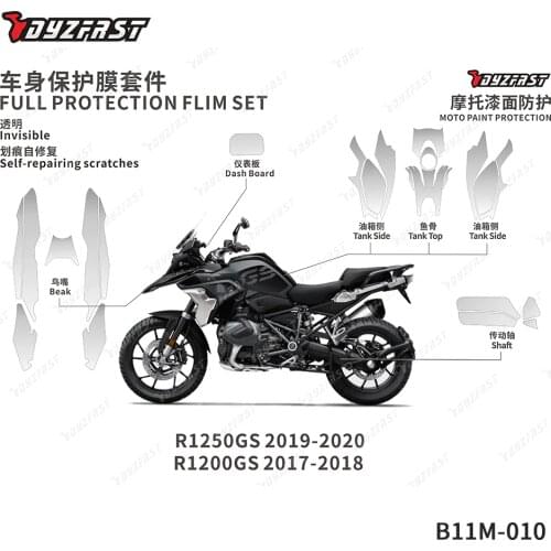 R1200gs LC R1250gs Scratch Motorcycle Sticker Decal Cover Fuel Oil Tank Pads Accessories Para Moto Protective Film Set