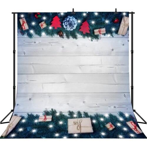 Lyavshi Christmas Backdrop Vintage Wooden Floor Photography Backdrops Baby Shower New Born Backgrounds for Photo Studio