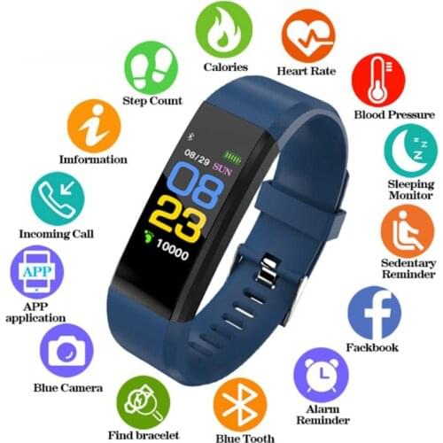 Smart Sports Watches Sleep Detection Sport Mode Heart Rate Test Call Information Reminds Mens Health Bracelet For IOS Android
