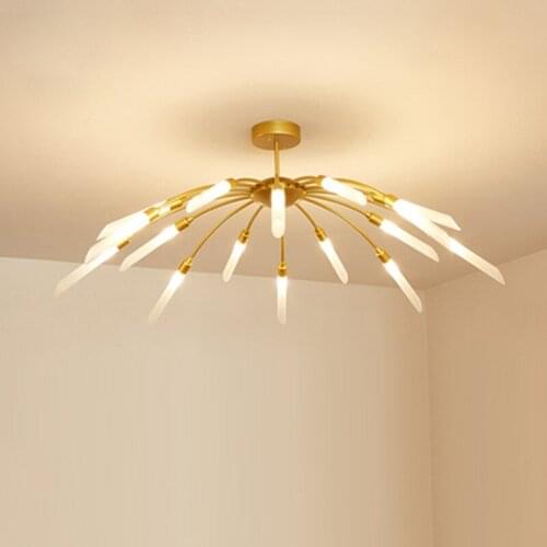 Modern Spark Lustre G9 Led Chandelier Matte Black Gold Ceiling Chandelier Lamp For Bedroom Indoor Lighting Luminaria Lamparas