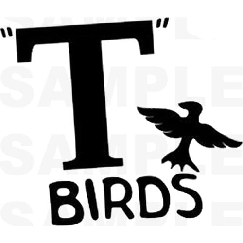 T Birds Iron On T-Shirt Transfer Grease Movie Jacket T-Bird John Travolta Stag Night DIY Vinyl Thermal Sticker for Clothing