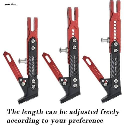 Universal Motorcycle Adjustable Kickstand Foot Brace Parking Leg Foot Side Support Stand