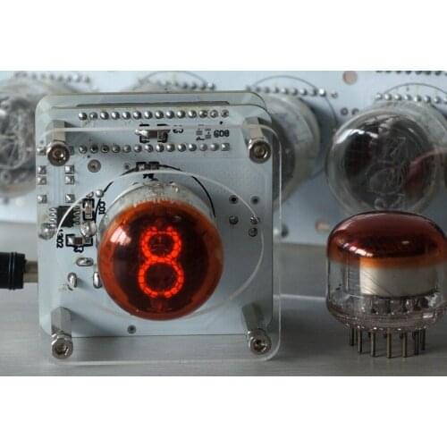 USB single digit nixie clock a glow clock red coat shield
