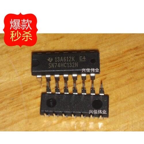10PCS New original authentic 74HC132 74HC132N SN74HC132N DIP14 logic chips