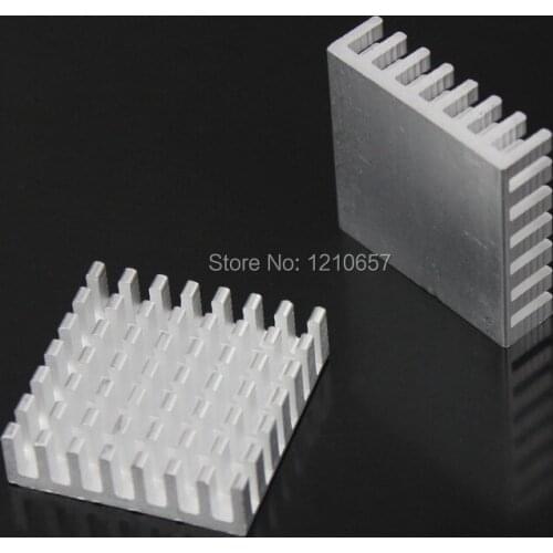 10PCS lot 28x28x8mm c Sliver Cooler Heatsink Cooling Chipset IC LED