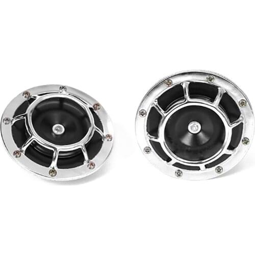2pcs Universal Super Loud Blast Horns Waterproof Dual Tone 12V Electric Grille Mount Compact Horn 115dB For Car Truck Repair