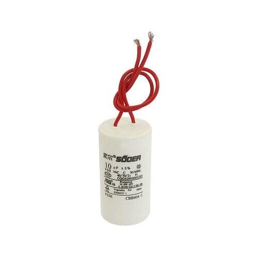 AC 450V 10uF 5% Tolerance Polypropylene Film Motor Run Capacitor
