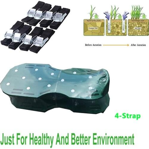 Free-installation Gardening loose soil spikes Multipurpose defoaming spiked shoes with 4-Strap
