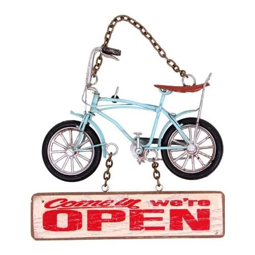 Decorative Metal Open Lettering Bicycle Decorated - Cafe, Restaurant, Hotel Door Wall Lettering - Gift, trinket Quality Material