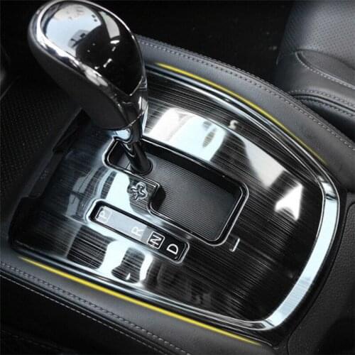 For Nissan X-Trail 2014-2021 Car Styling Stainless Steel Interior Gearbox Panel Decoration Frame Cover Sticker Car Accessorie