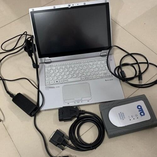 For T-oyota Tester IT3 OTC with Software installed well on Used Laptop CF-AX2 I5 4G and 240GB MINI SSD for Auto Diagnosis Tool