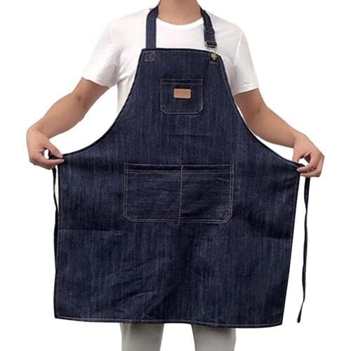 Apron Denim Canvas Waist West Point Baking Florist Coffee Shop Work Clothes Shop Clothes