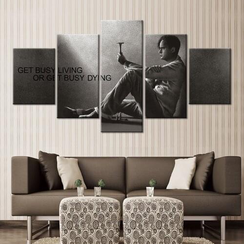 Canvas Prints Painting The Shawshank Redemption Wall Art Poster Modern Home Decor Movie Characte Living Room framework