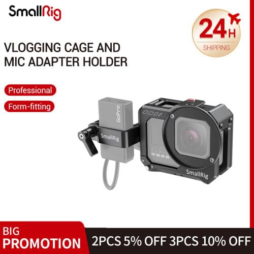 SmallRig Gopro Hero 8 Black Vlogging Rig Video Camera Cage And Mic Adapter Holder For GoPro HERO8 Black Vlog Accessories 2678