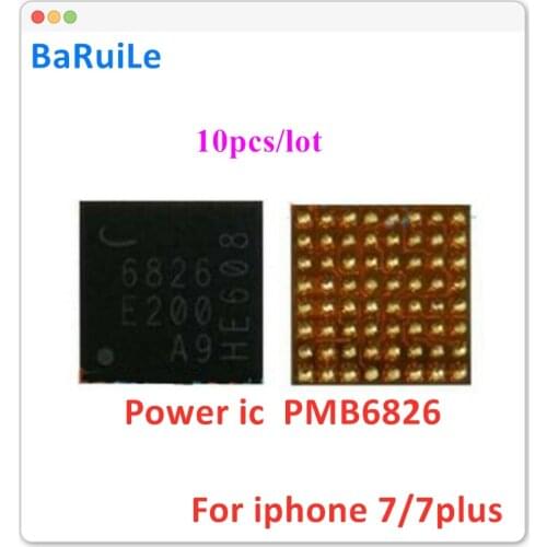 BaRuiLe 10pcs BBPMU_RF PMB6826 6826 ic for iphone 7 & 7 plus BASEBAND PMIC Power Chip Replacement Parts