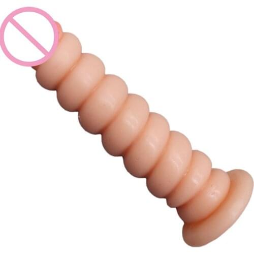 Soft Dildo Realistic Spiral Jelly Dildo With Suction Cup Huge Penis Big Dick G Spot Massage Female Masturbator Dildos For Women