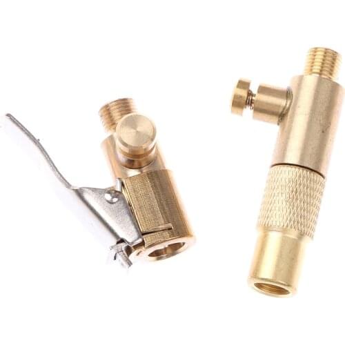 1PC Car Tire Inflator Chuck Air Compressor Pump Lock On Nozzle Fine Thread Deflation