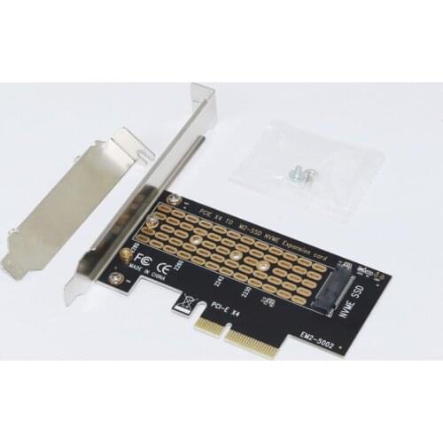 NEW PCI-E PCI Express 3.0 X4 to NVMe M.2 M KEY NGFF SSD PCIE M2 Riser Card Adapter Support 2230 2242 2260 2280 Size NVMe M.2 SSD
