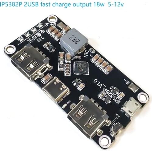 18650 Lithium Battery Charger Board Boost Module 5V 1A 2A 2.2A 3.7V To 9V LED Display Dual USB Circuit Protection Micro/Type-C