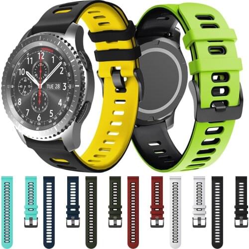 Active2 Correa Silicone Band for Samsung Galaxy Watch 46mm 42mm Gear S3 Classic and Frontier Strap Watchband Bracelet