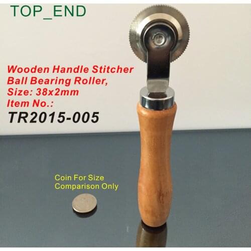 38x2mm Ball Bearing Roller,Wooden Handle Stitcher,Professional Tire Repair Tools,A Tool For Garage,Tire Repair Service Shop