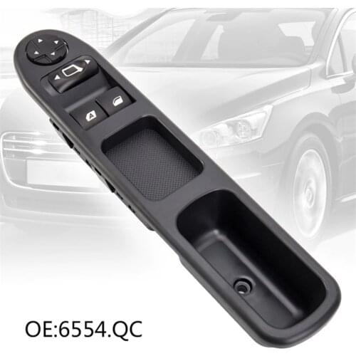 Replacement For Peugeot 207 Stufenheck 2007-2014 Window Switch Front Driver Side Control 6554QC 6554.QC
