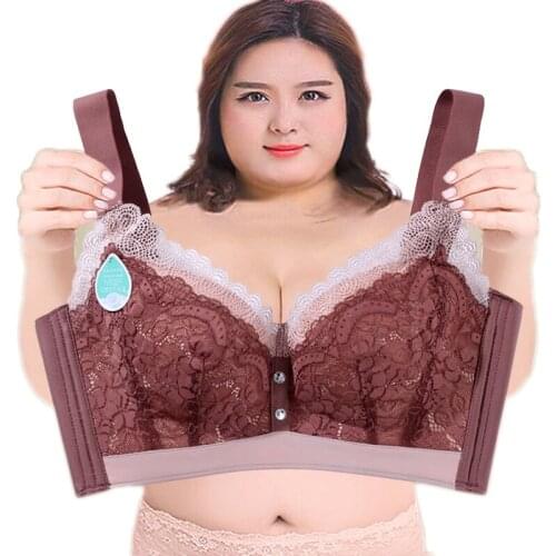 Bras for Womens Bra Plus Big Large Size Super Push Up Bralette Lace Intimates Sexy lingerie Emulsion Undrwear