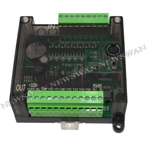 Hot Sale PLC Controller Board Industrial Control Board Professional FX3U-14MR 8 Input 6 Output Programmable Simple Controller