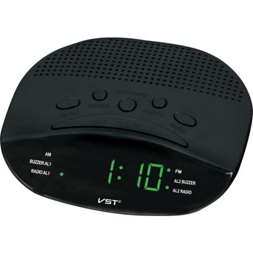 LED Alarm Clock AM FM Radio with Dual Alarm Buzzer Snooze Sleep Function Time Framework Desktop Clock Electronic table clocks