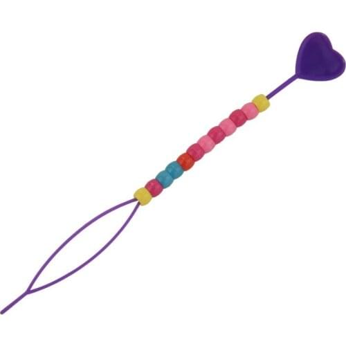 Lady Colorful Plastic Beads Decor Hair Braid Ponytail Maker Styling Tool