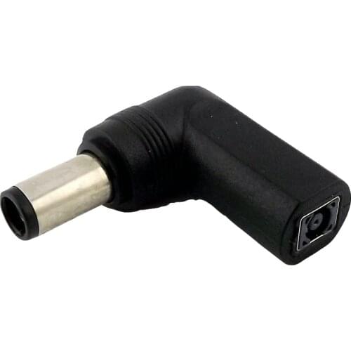 1x DC Power Right Angled 4.5 x 3.0mm Female Jack To 7.4 x 5.0mm Male Plug For HP DELL Adapter Connector