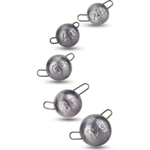 10PCS Jig Head Sinker Weights Fishing Sinker 2/4/6/8/12g Terminal Tackle Fishing Tackle Jig Sinker Crank Quick Insert