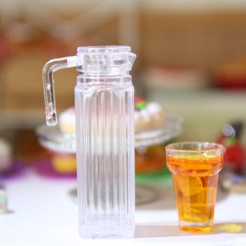 12th Dolls House Plastic Juice Jug Table Pretend Play Furniture Scenes Decor