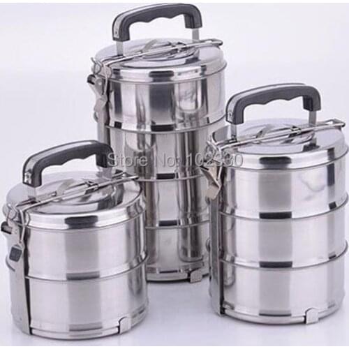 24pcs Stainless Steel Vacuum Lunch Box Round Silver Bento Jar Thermal Insulated Durable Container Many Size High Capacity