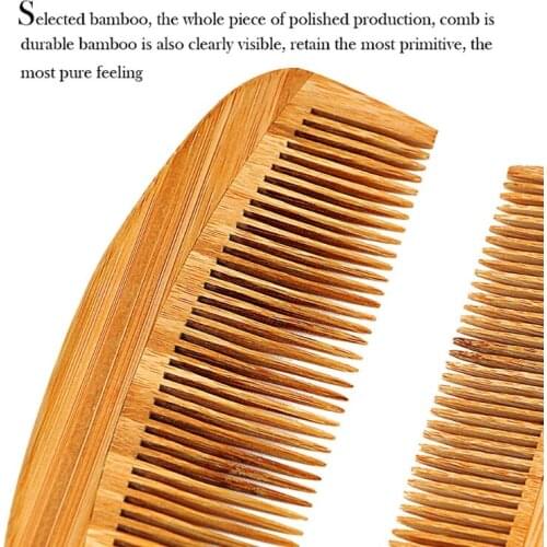 4Pcs/Set BambooHandle Boar Bristles Anti Static Hair Brush Massage Scalp Comb Straightening Care Tools for Men Women