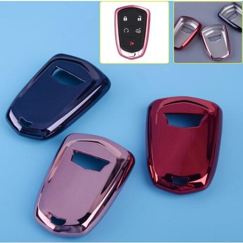 DWCX New TPU Remote Smart Key Cover Fob Case Shell Fit For Cadillac Escalade ATS-L CT6 CTS DTS XT5 Escalade SRX STS XTS ELR