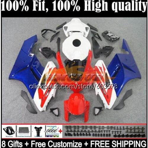Bodys Injection For HONDA CBR1000 CBR 1000 RR CC 1000CC 50CL.29 CBR1000RR 04 05 CBR 1000RR 2004 2005 OEM Fairings red blue hot
