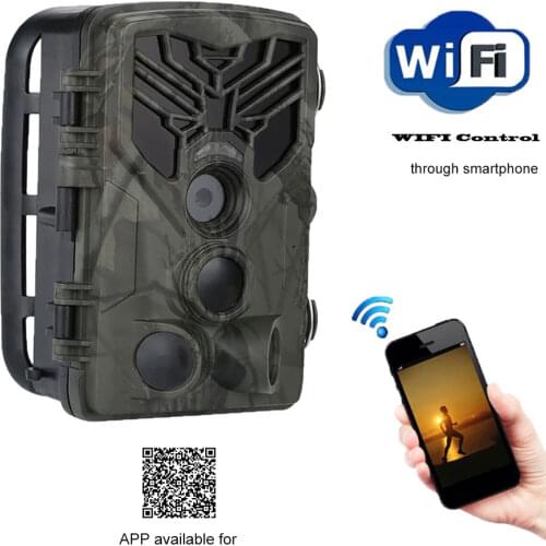 Live Show Wild Hunting Trail Camera Wifi APP Control Wildlife Cameras 20MP 1080P Night Vision Photo Traps Tracking Cams Wifi830