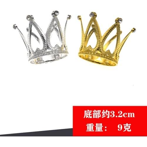 Mini Crystal Pearl Tiara Crown Princess Topper Children Hair Ornaments For Wedding Birthday Party Cake Decorating Tools