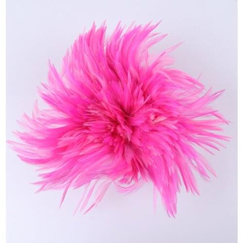 Natural Rooster Feathers Tie Ribbon 10-15 cm Long DIY Party Clothes Headdress Jewelry Decoration Plume for Crafts 100 Pcs/Lot