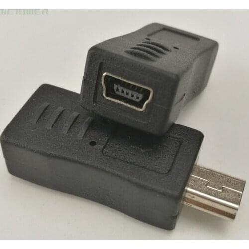 Wholesale Phone Micro Mini USB Female To Mini Micro USB Male Adapter Charger Connector Converter Adaptor 500pcs/lot
