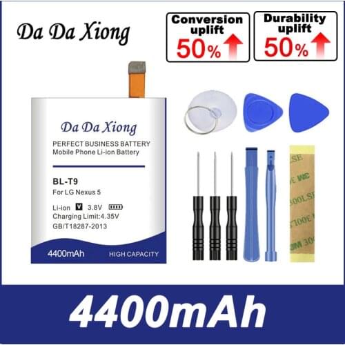 Original DaDaXiong 4400mAh BL-T9 BL T9 Battery for LG Google Nexus 5 E980 Nexus G D820 D821