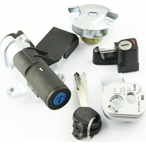 Motorcycle Ignition Switch Seat Lock Key Fuel Gas Cap Set For Honda NPS50 Ruckus 50 2006 2007-2017 35014-GEZ-611 35014-GEZ-Y21