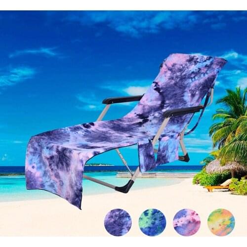 210x75cm Sunbathe Beach Towels Lounger Bed Lounger Mate Chair Plain Dyed Beach Towel Holiday Leisure Garden Serviette